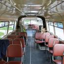 Historical bus Jelcz 021 (-549, reg. KR 55G, built 1975)-interior, owned by MPK Kraków. This is the only remaining vehicle of this class in the world. Przyjazni Av, Nowa Huta, Poland