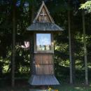 Wooden wayside shrine in Załuż