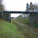 Rail tracks in Sanok at Rymanowska & 1000-lecia Street footstep