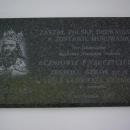 ZS nr 4 plaque Kazimierz Wielki in Sanok