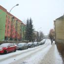 Daszyńskiego Street in Sanok (2011), winter