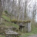 Remains of soviets bunker near Załuż (Sobień) (closeup)