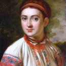 Girl from Podolye by V.Tropinin (b. 1821, Kursk)