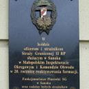 Plaque to Polish border guards 1991-2011 at 23 Mickiewicza Street in Sanok