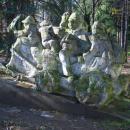 Horse-drawn carriage sculpture at Kopernika & Traugutta Street in Sanok east