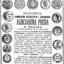 Advertisement of Aleksander Piech (1904)