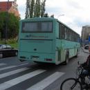 Jelcz bus on Adama Mickiewicza and Romana Ingardena intersection in Kraków