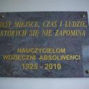 ZSE plaque 1925-2010 in Sanok