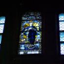Church of the Transfiguration in Sanok stained glass window Virgin Mary founded by W. & W. Szomek