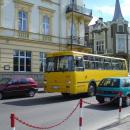 Sanok yellow city bus