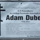Obituary of Adam Dubec in Sanok (2016)
