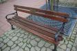 Kalman Segal bench on Market Square in Sanok