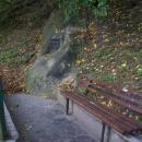 Ksawery Krasicki memorial Zamkowe Stairs in Sanok bench