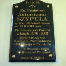 Church of the Nativity of Mary in Sanok plaque to Antoni Szypuła